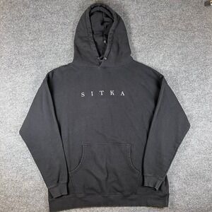 Sitka Gear Hoodie Mens 2XL Black Foundation Pullover Hoody Sweatshirt Hunting